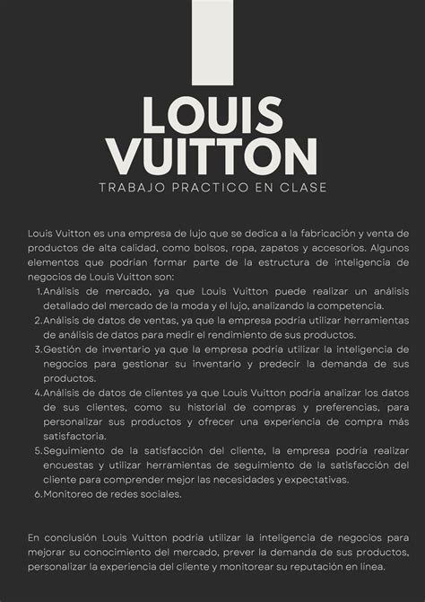 louis vuitton trabajo.